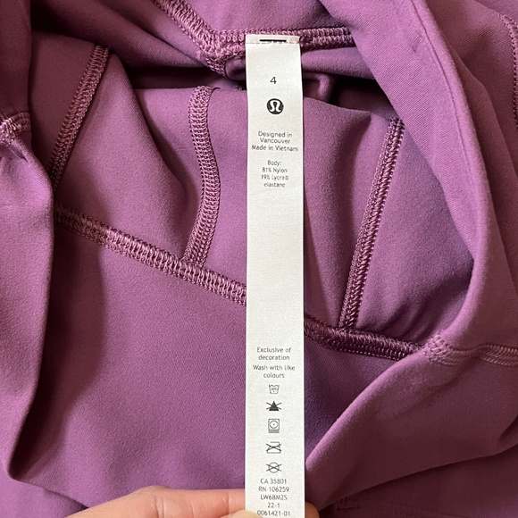 Lululemon Align Cropped Jogger Pants - Women's Size 4 - Purple Pink - Picture 6 of 10